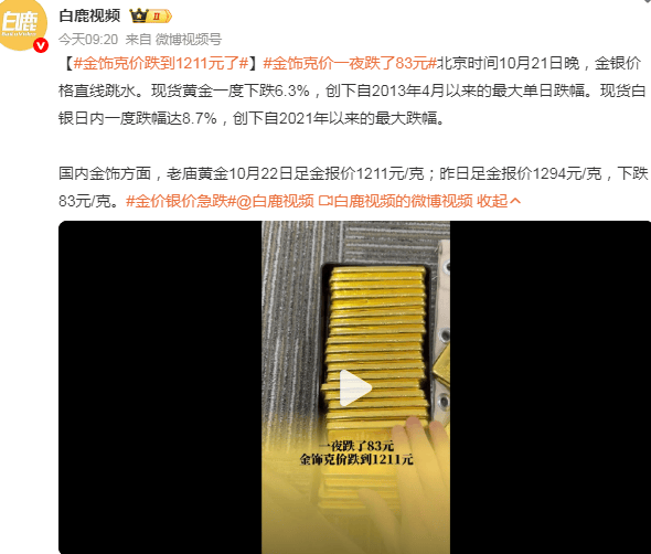 突發！黃金血崩，3億中產天塌了:中航光電科技股份有限公司
