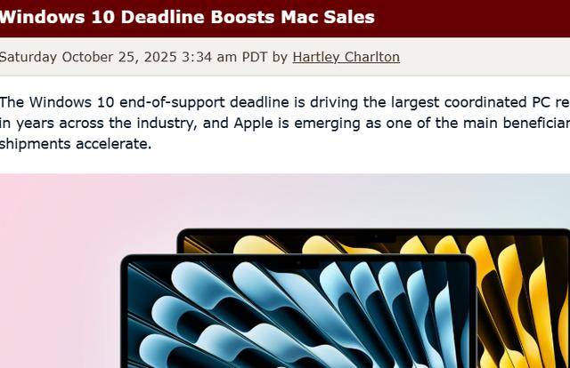 Windows 10退役引發換機潮<strong></p>
<p>中航光電科技股份有限公司
</strong>，蘋果Mac成最大贏家:中航光電科技股份有限公司
