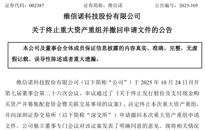 002387，終止重大資產重組:中航光電科技股份有限公司
